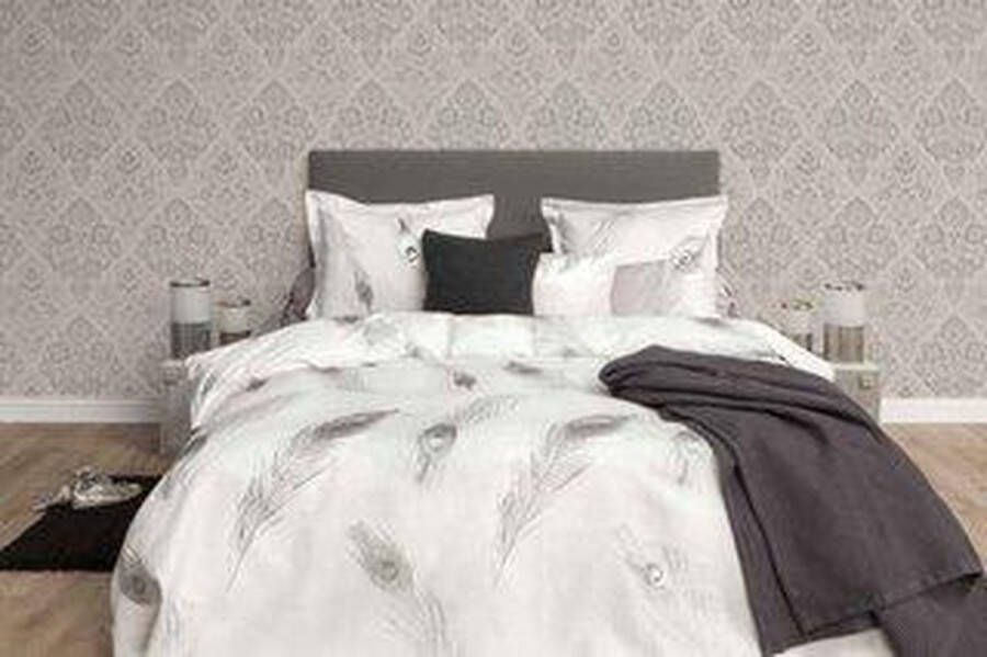 Heckettlane HNL Refined satin dekbedovertrek Denzel Grijs 1 persoons (140x200 220 cm + 1 sloop)