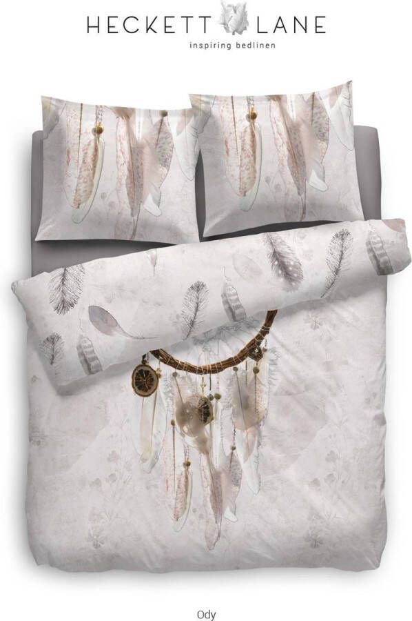 Heckettlane HNL Refined Satin Dekbedovertrek Ody Wit 140x200 220