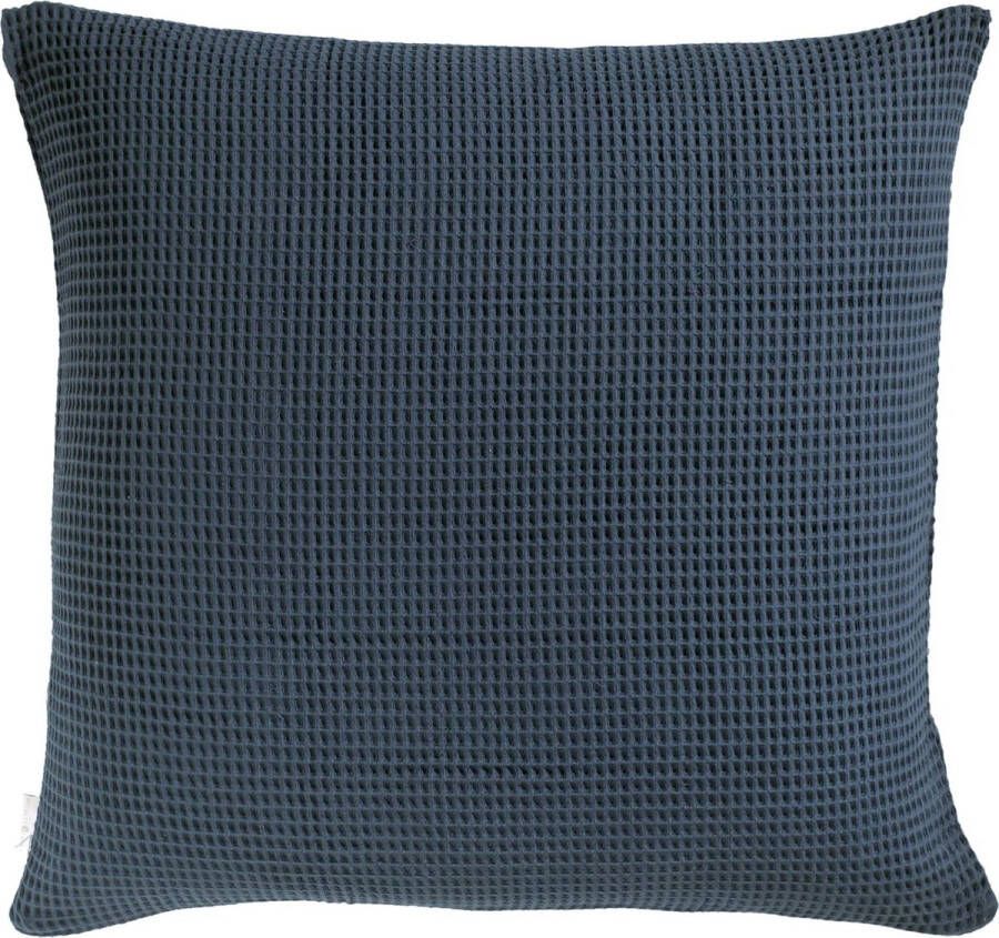 Heckett & Lane Wafel Kussensloop Katoen insignia blue 50x50cm