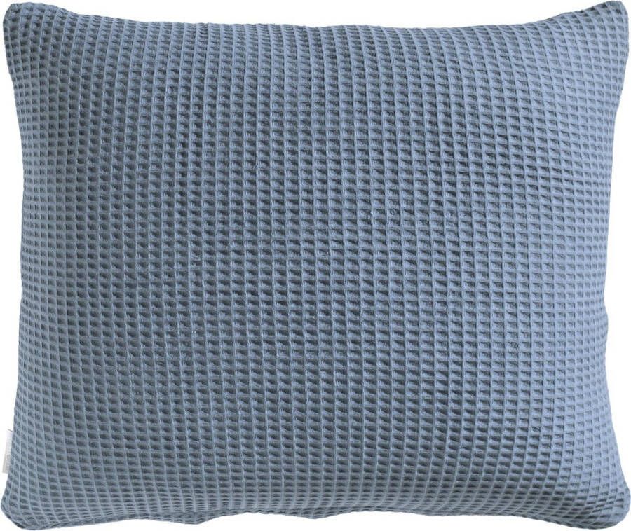 Heckettlane Heckett & Lane Wafel Kussensloop Katoen 50x50cm colonial blue