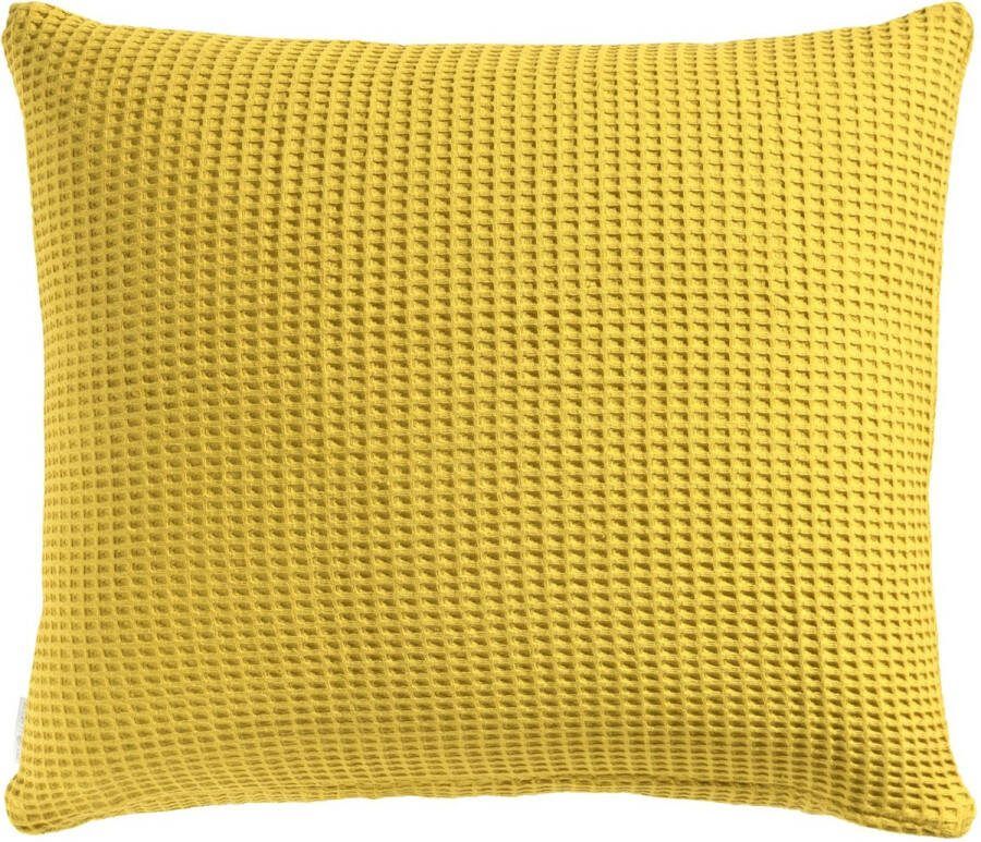 Heckettlane Heckett & Lane Wafel Kussensloop Katoen 50x50cm- Curry Yellow