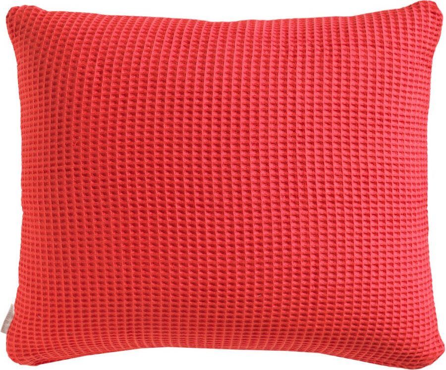 Heckettlane Heckett & Lane Wafel Kussensloop Katoen fiery red