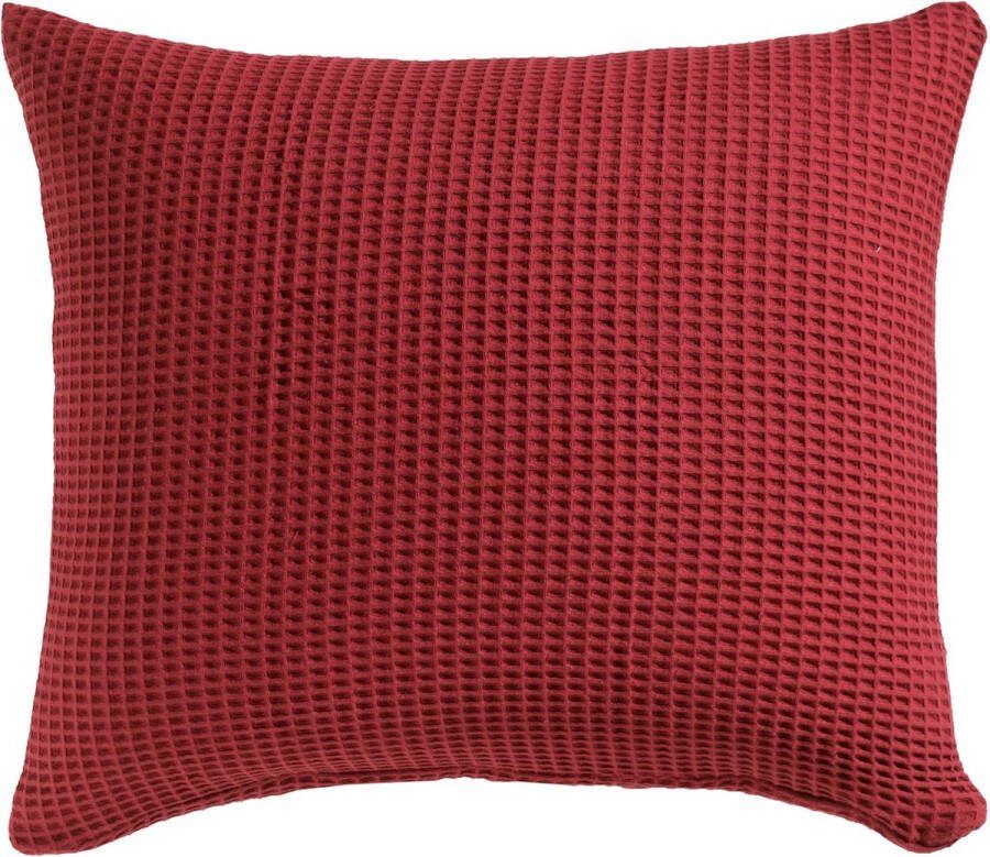 Heckettlane Heckett & Lane Wafel Kussensloop Katoen spicy red