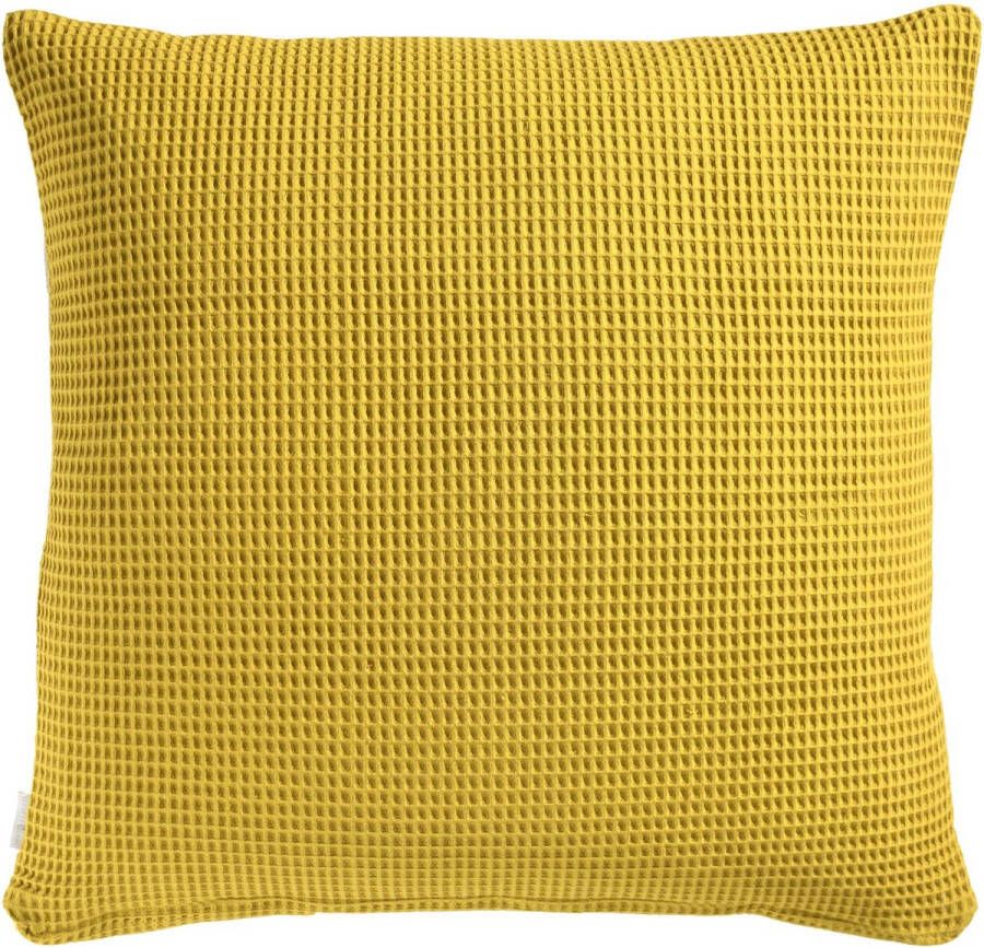 Heckettlane Heckett & Lane Wafel Kussensloop Katoen 50x50cm- Curry Yellow