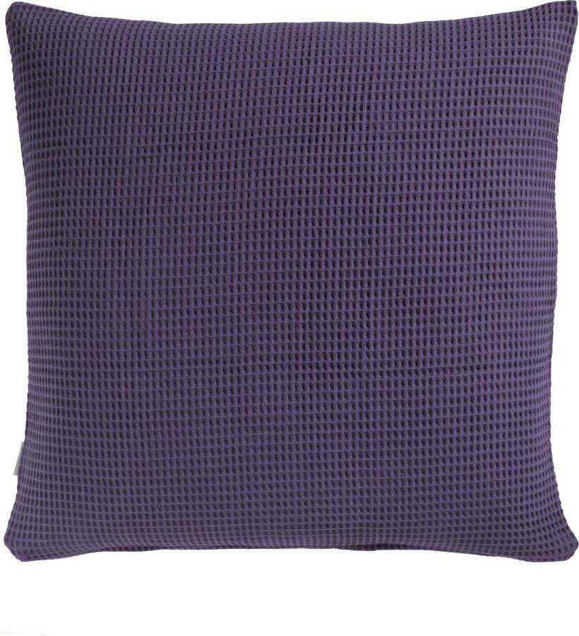 Heckett & Lane Wafel Kussensloop Katoen velvet purple 80x80cm