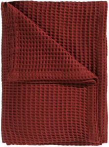Heckett & Lane Heckett Lane Wafel Plaid Marron Red 240x260cm