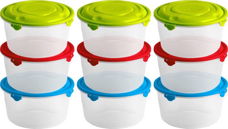 Hega hogar 36x Voorraad vershoudbakje 0 75 liter transparant plastic kunststof Moskou Luchtdicht hermetisch afgesloten vershouddoos bakje Mealprep Maaltijden bewaren