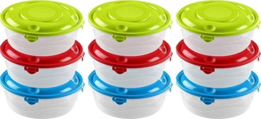 Hega hogar 36x Voorraad vershoudbakje 1 8 liter transparant plastic kunststof Moskou Luchtdicht hermetisch afgesloten vershouddoos bakje Mealprep Maaltijden bewaren