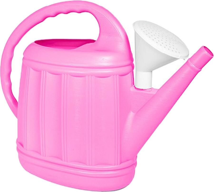 Hega hogar Tuinplanten Gieter Eureka kunststof roze voor buiten met broeskop 12 Liter