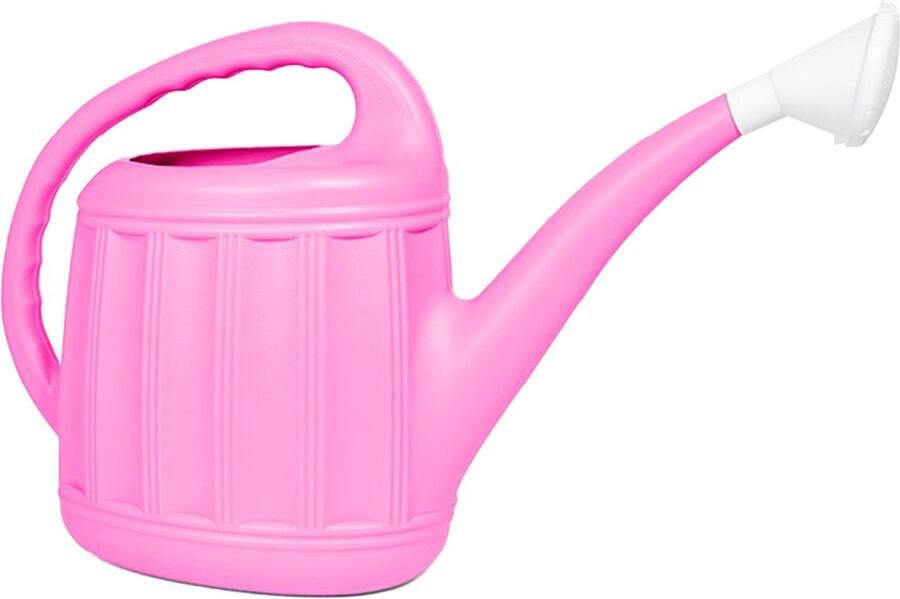 Hega hogar Tuinplanten Gieter Eureka kunststof roze voor buiten met broeskop 7 Liter