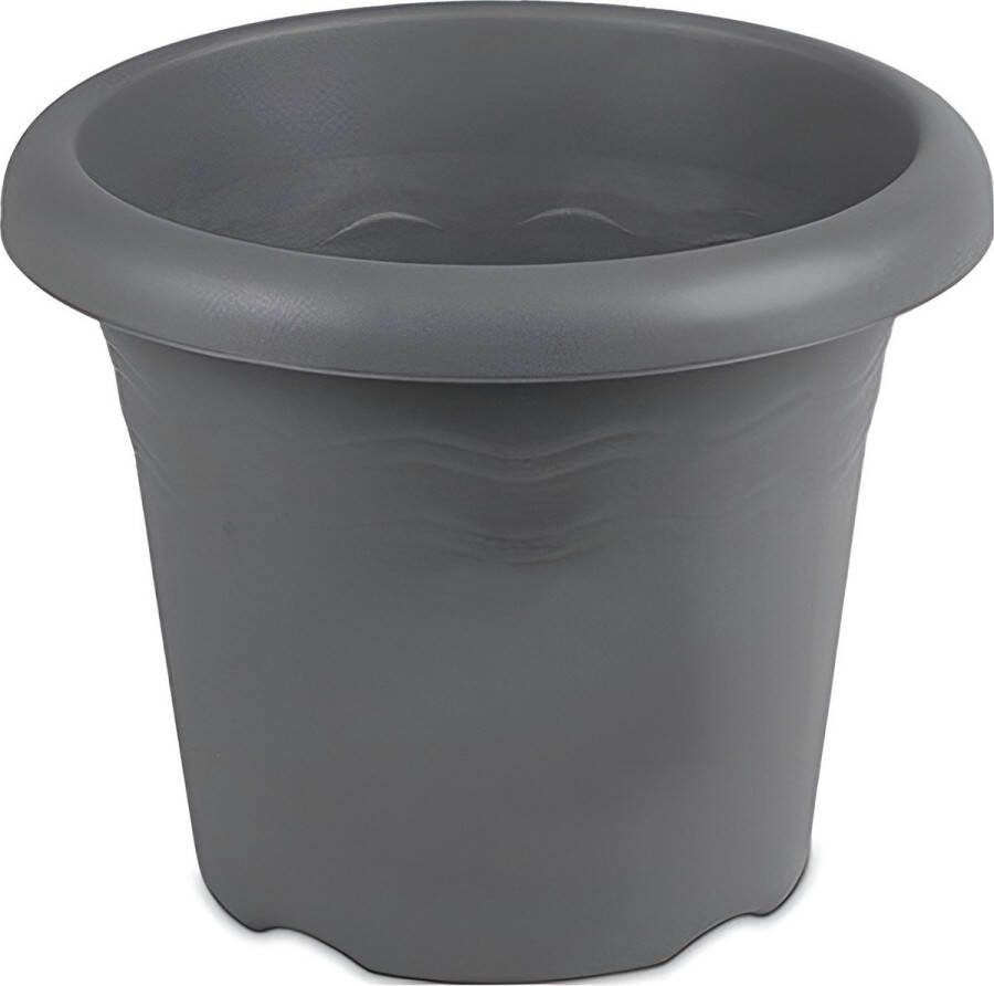 Hega Hogar Plantenpot bloempot Grijs Flori 14 Cm Kunststof