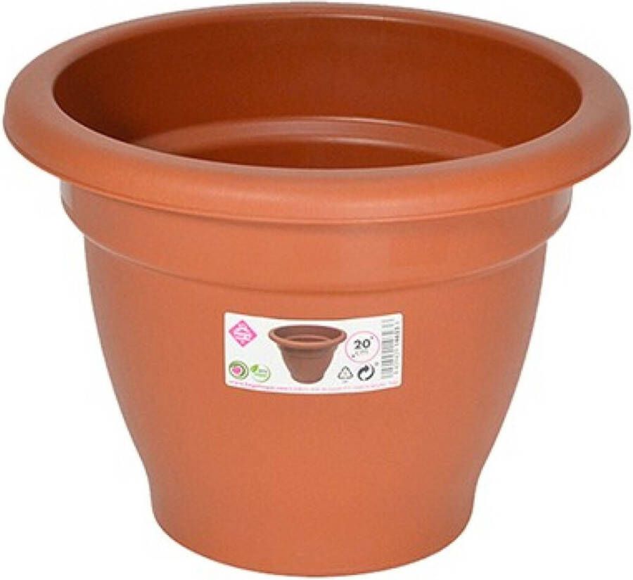 Hega Hogar Plantenpot bloempot Terra Cotta 20 Cm Kunststof