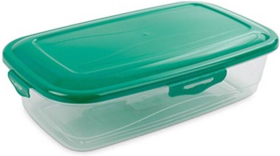 Hega lunchbox Paris 1 8 liter 27 2 x 16 6 x 7 4 cm turquoise