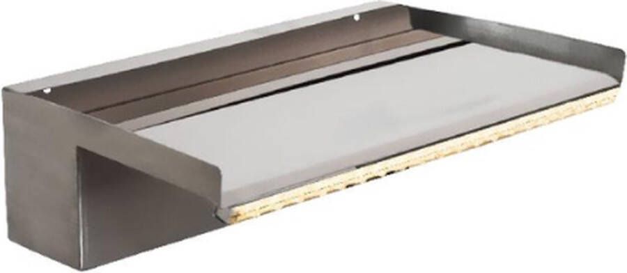 Heissner waterval element roestvrij staal met LED 30 cm