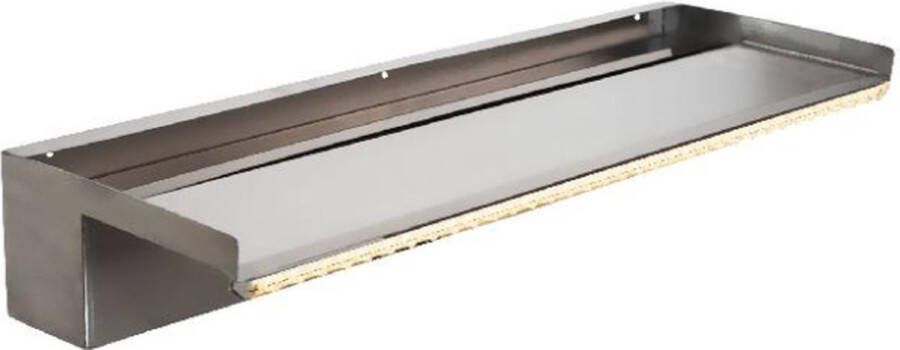 Heissner waterval element roestvrij staal met LED 60 cm