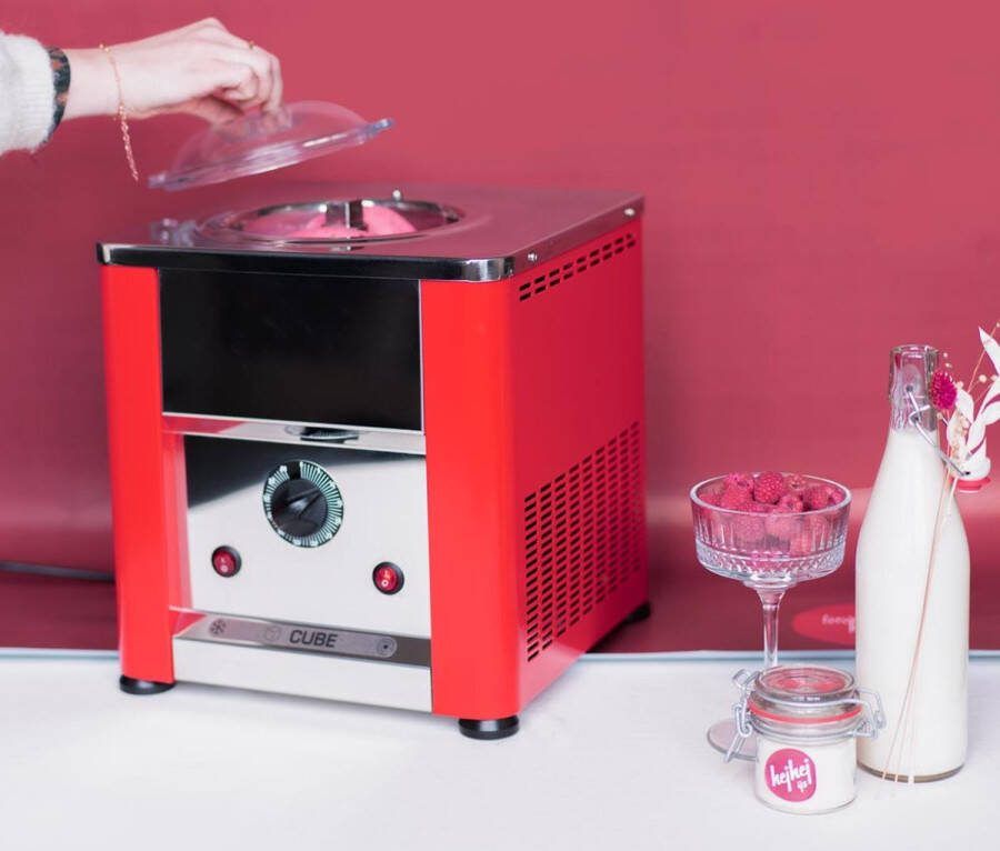 Hej CUBE 750 ijsmachine Zelfvriezend Imperial Red