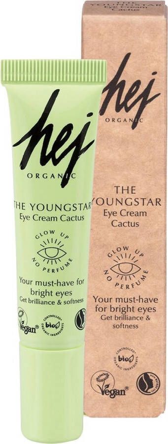 Hej Organic Youngstar oogcrème Q10 Natuurlijk & Vegan 15ml