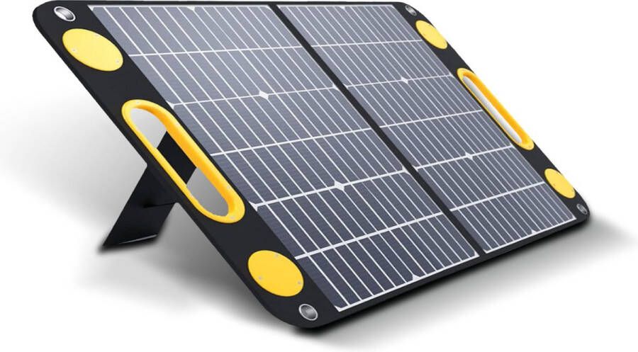HEKO Solar Zonnepaneel Unfold 60 Solar Panel 60W Draagbaar Zonnepaneel Opvouwbaar Zonnepaneel Camper Zonnepanelen Compleet Pakket Plat Dak Solar Charger USB-C Geschikt Voor Powerstation