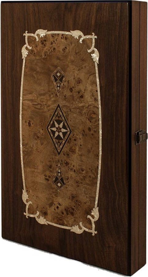 Helena Wood Art Backgammon Tavla Handgemaakt Hout Luxe uitgave 52 x 30 x 7 5 cm