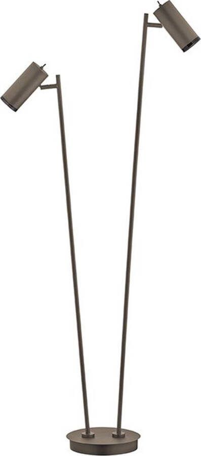 Hell Leuchten Polo Leeslamp 2 lichts taupe met kogelgewrichten Modern