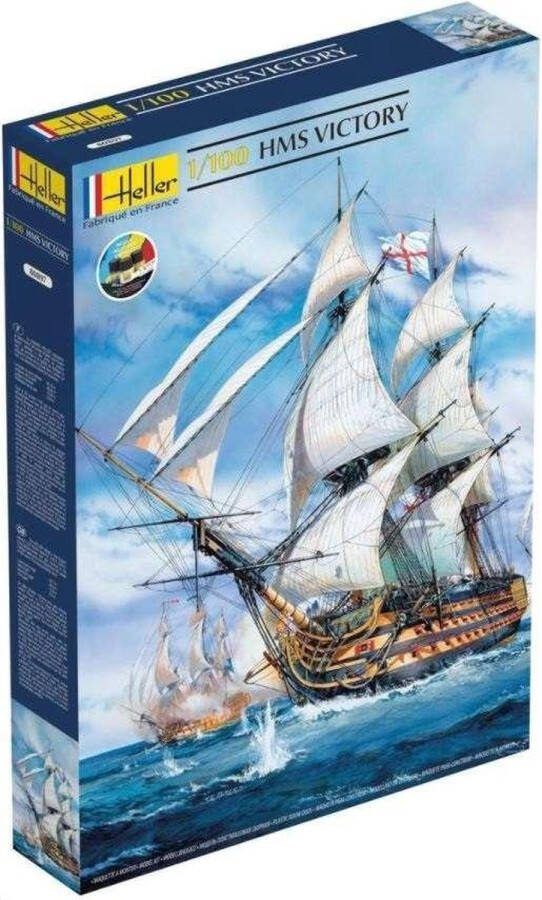Heller 1:100 58897 HMS Victory Ship Starter Kit Plastic Modelbouwpakket