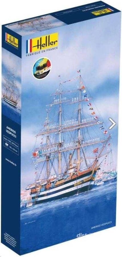 Heller 1:150 58807 Amerigo Vespucci Ship Starter Kit Plastic Modelbouwpakket