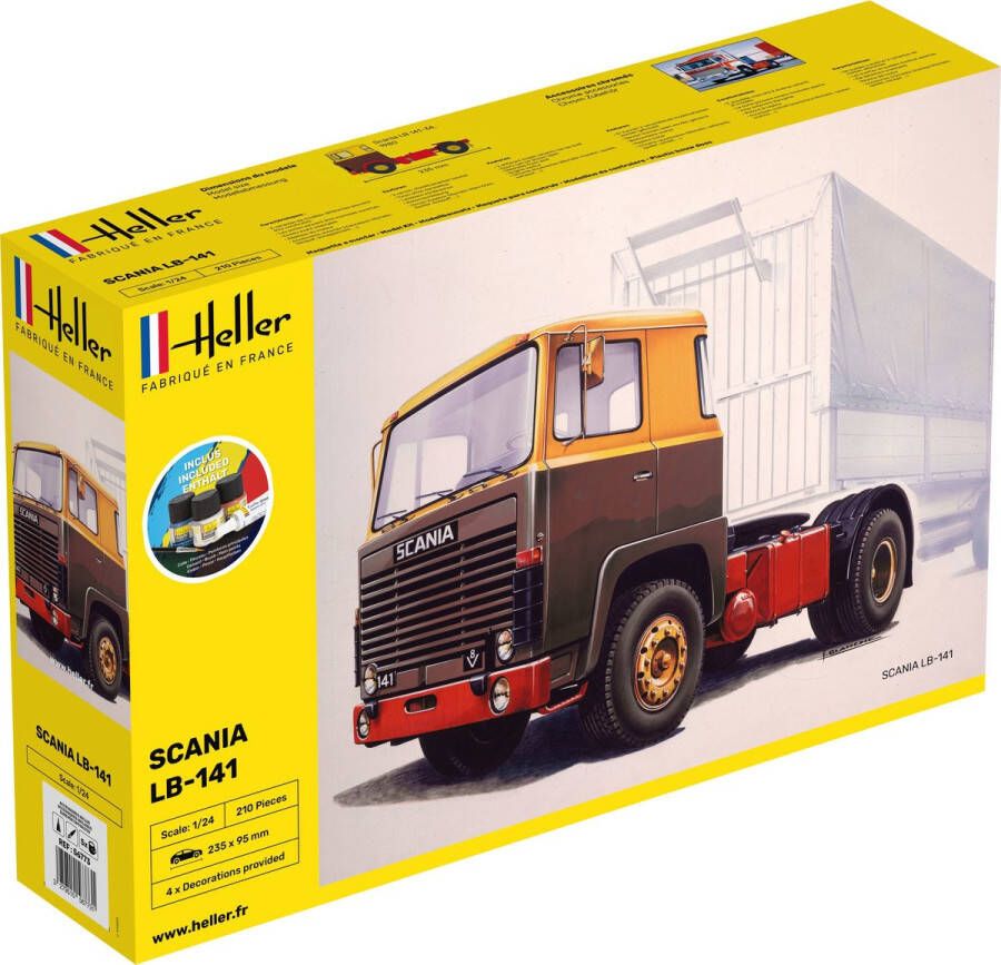 Heller 1:24 56773 Scania LB-141 Truck Starter Kit Plastic Modelbouwpakket