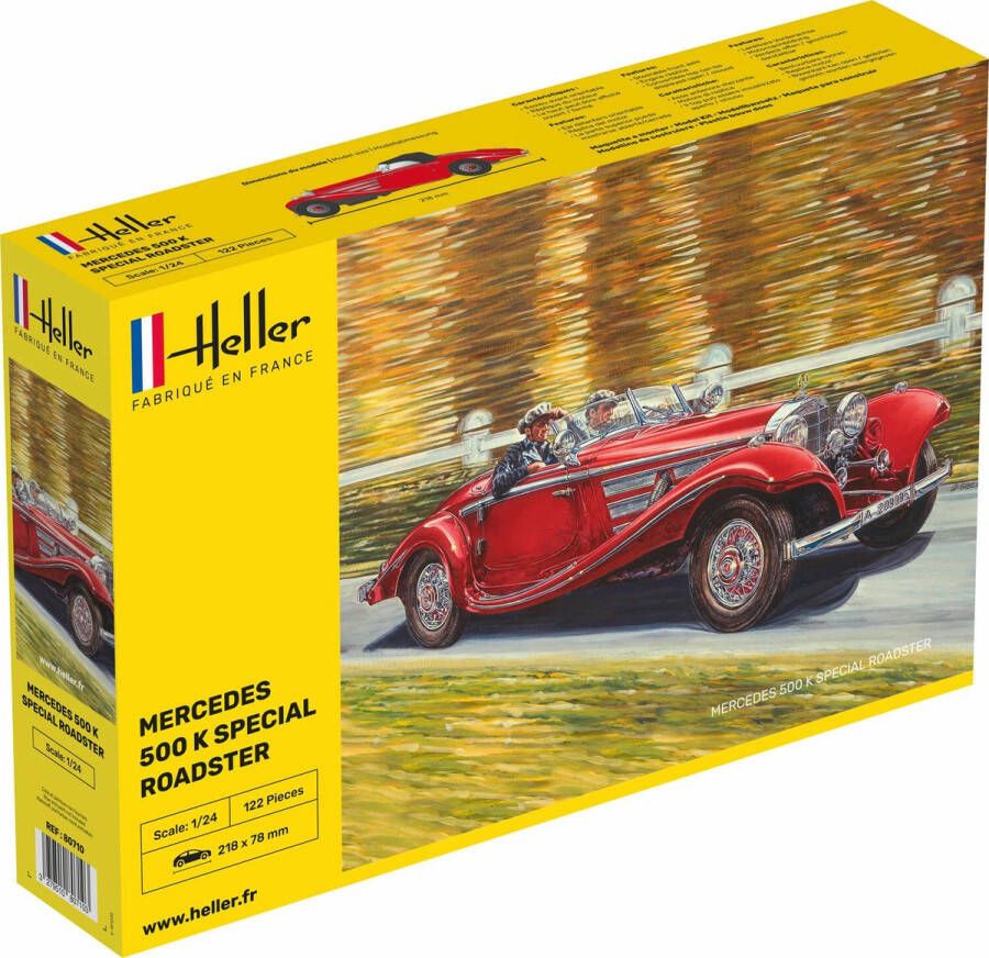 Heller 1:24 80710 500 K Special Roadster Car Plastic Modelbouwpakket