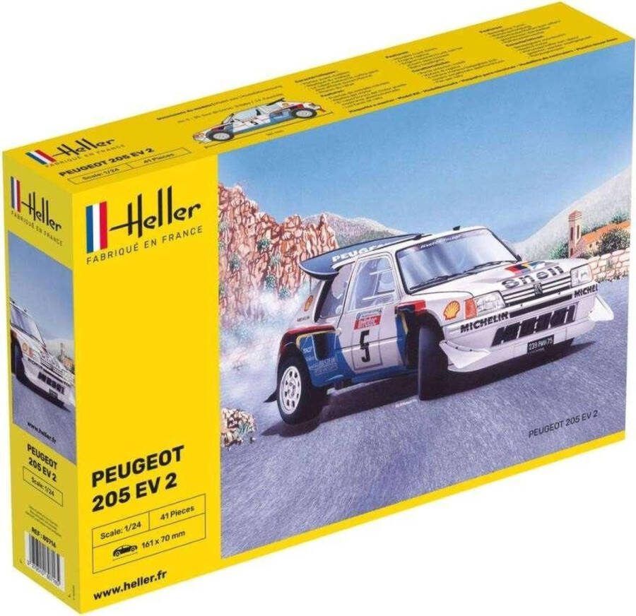 Heller Peugeot 205 Turbo 16 Evolution 2 modelbouw pakket 1:24