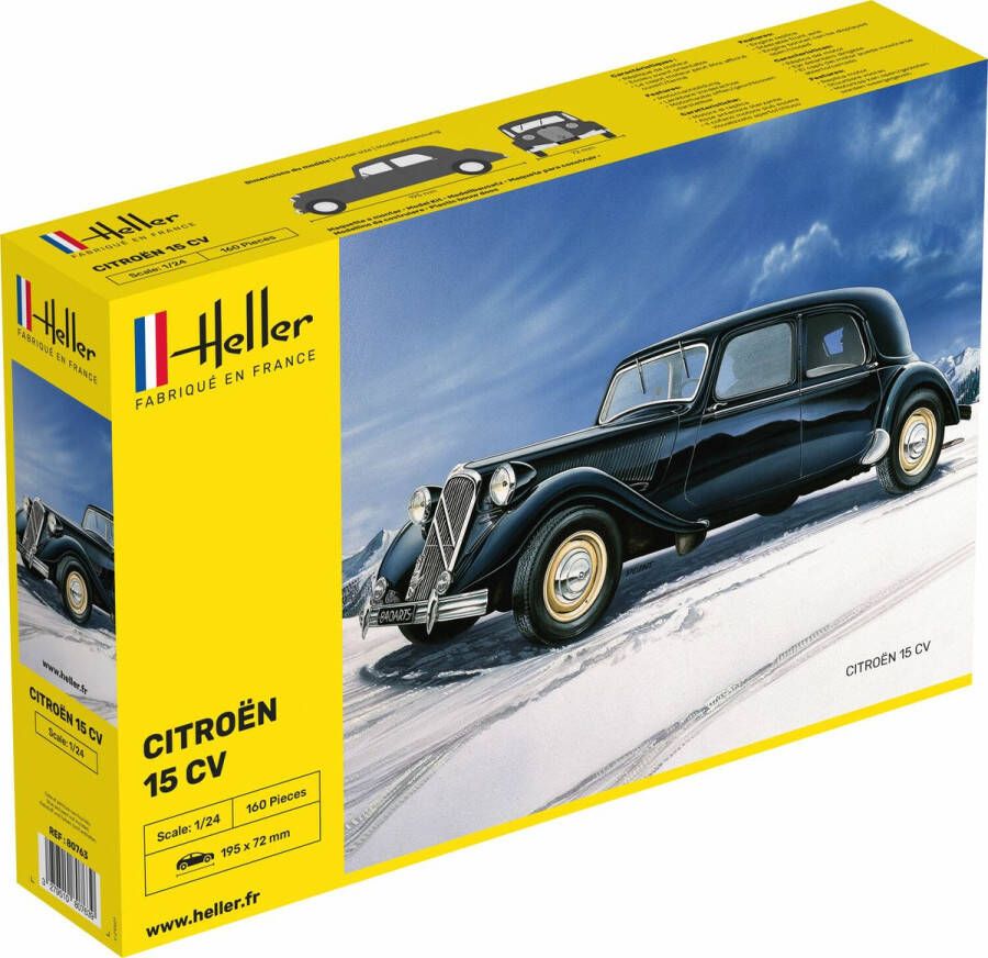 Heller 1 24 Citroen 15 Cvhel80763 modelbouwsets hobbybouwspeelgoed voor kinderen modelverf en accessoires