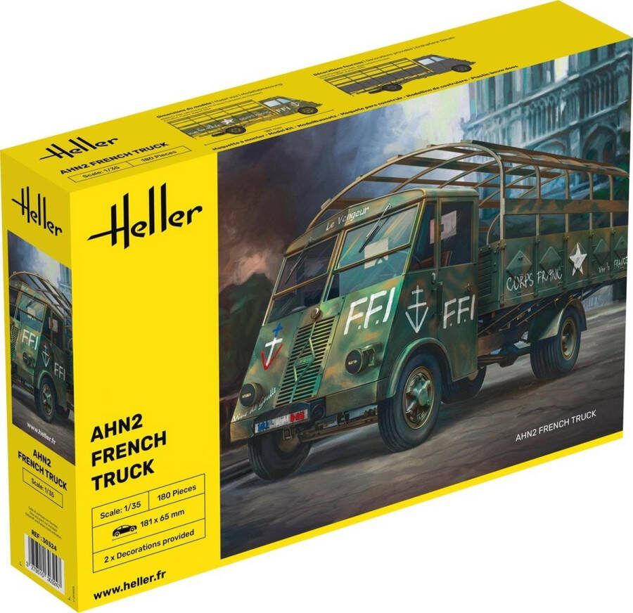 Heller 1:35 30324 AHN2 French Truck Plastic Modelbouwpakket