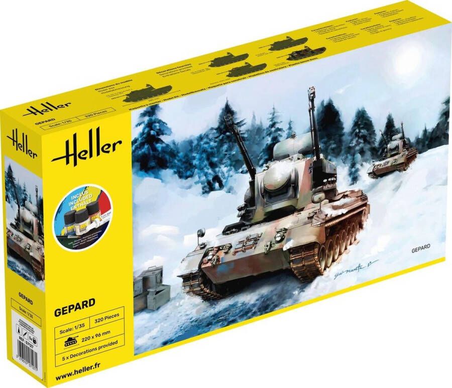 Heller 1:35 57127 Gepard Starter Kit Plastic kit