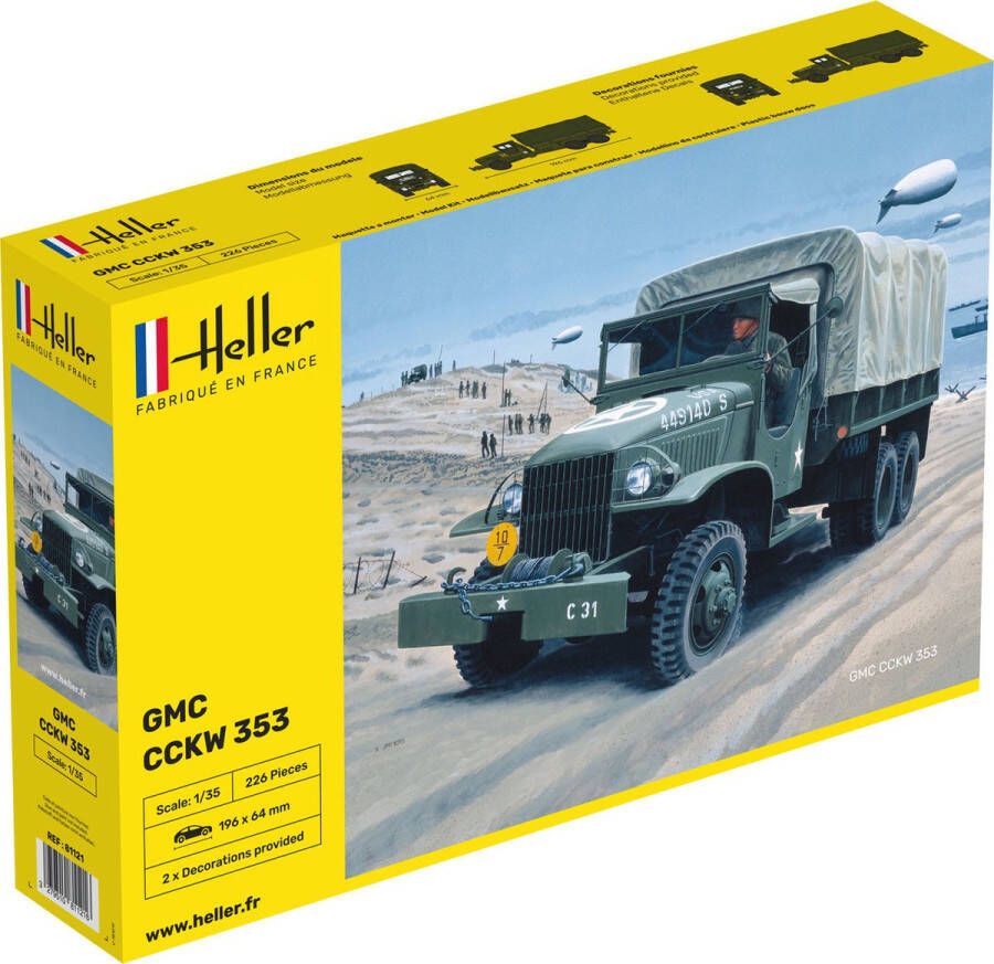 Heller 1:35 81121 GMC US Truck Plastic Modelbouwpakket
