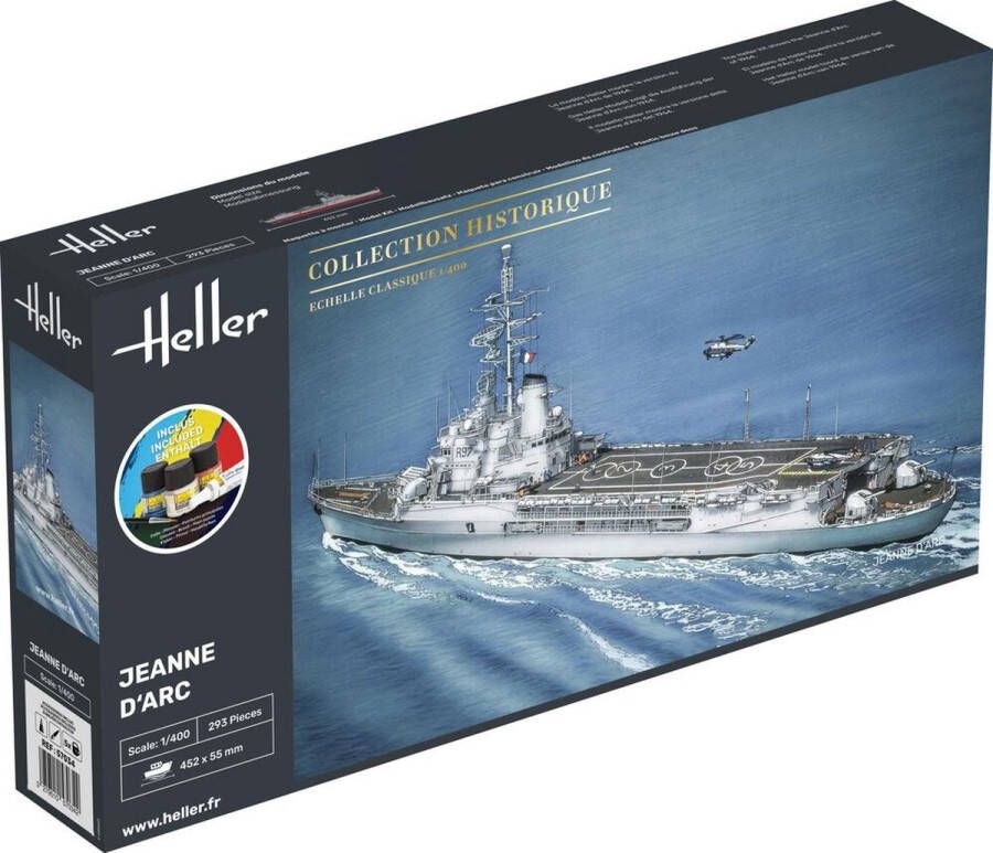 Heller 1:400 57034 Jeanne D Arc Ship Starter Kit Plastic kit