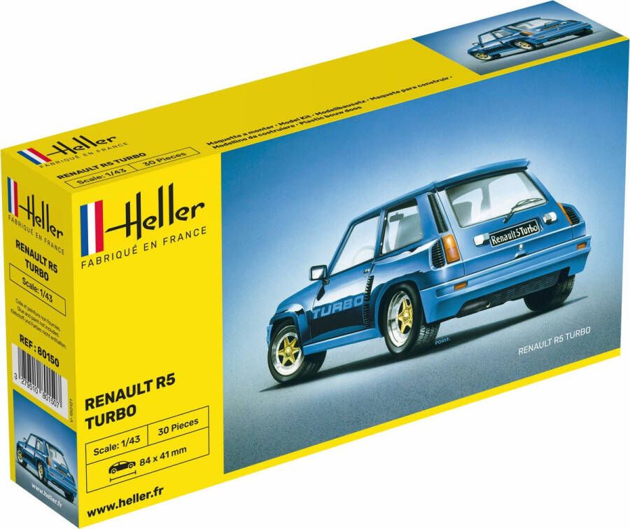 Heller 1 43 Renault R5 Turbohel80150 modelbouwsets hobbybouwspeelgoed voor kinderen modelverf en accessoires