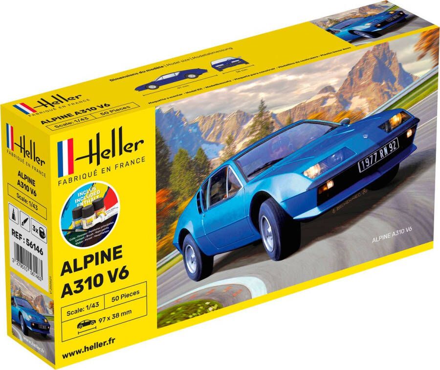 Heller 1 43 Starter Kit Alpine A310hel56146 modelbouwsets hobbybouwspeelgoed voor kinderen modelverf en accessoires