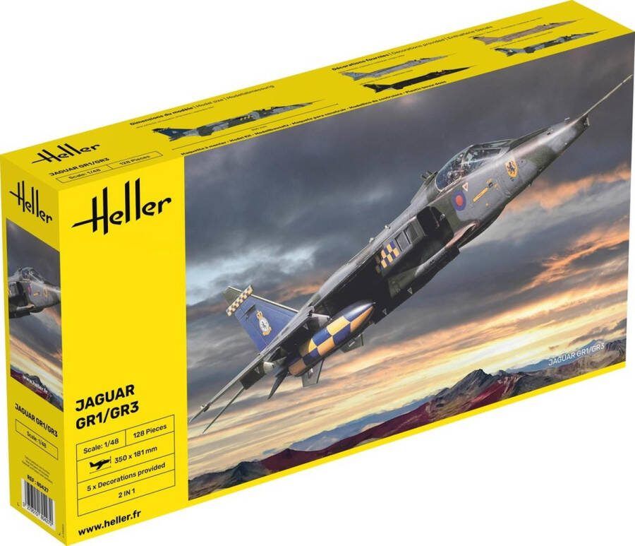 Heller 1:48 80427 Jaguar GR1 GR3 Plane Plastic Modelbouwpakket