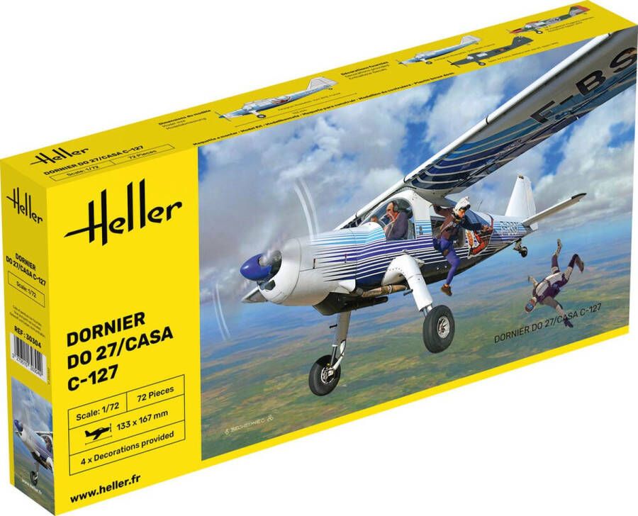 Heller 1:72 30304 Dornier DO27 CASA C-127 Plastic kit