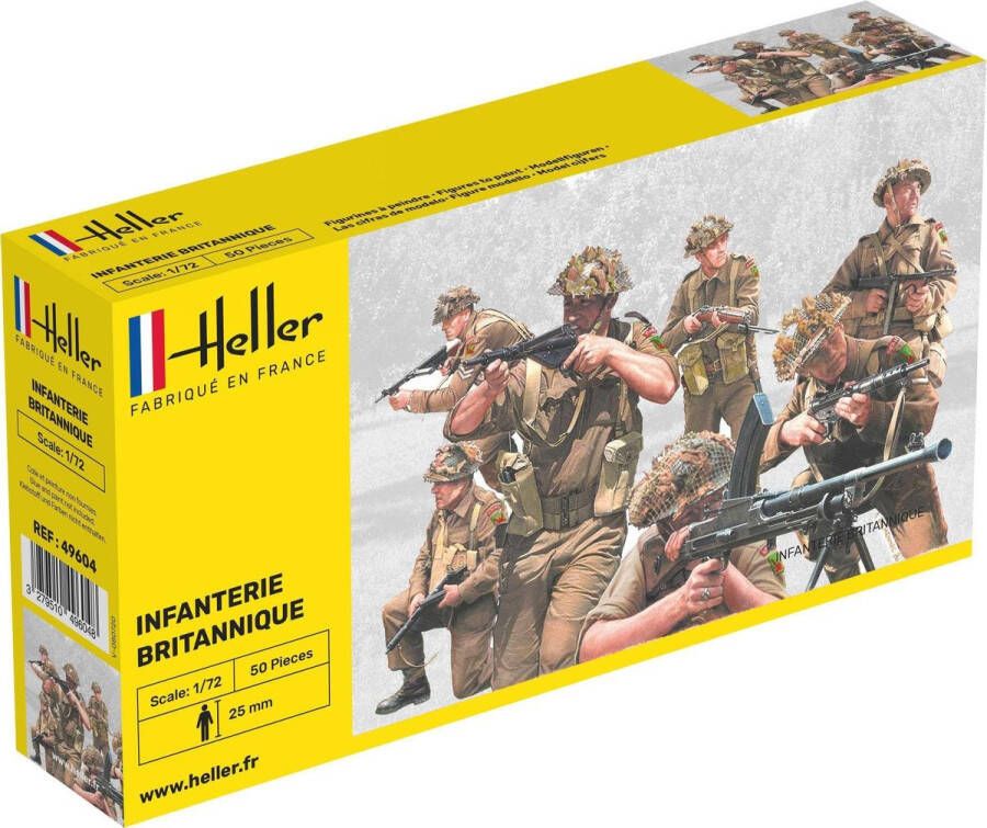 Heller 1:72 49604 Infanterie Britannique Plastic Modelbouwpakket