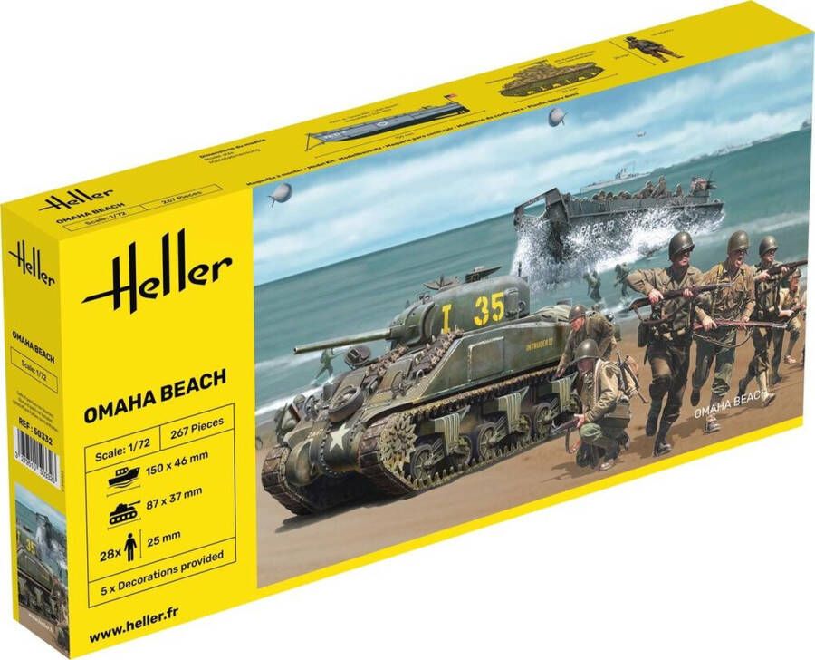 Heller 1:72 50332 Ohama Beach Diorama Set Plastic Modelbouwpakket