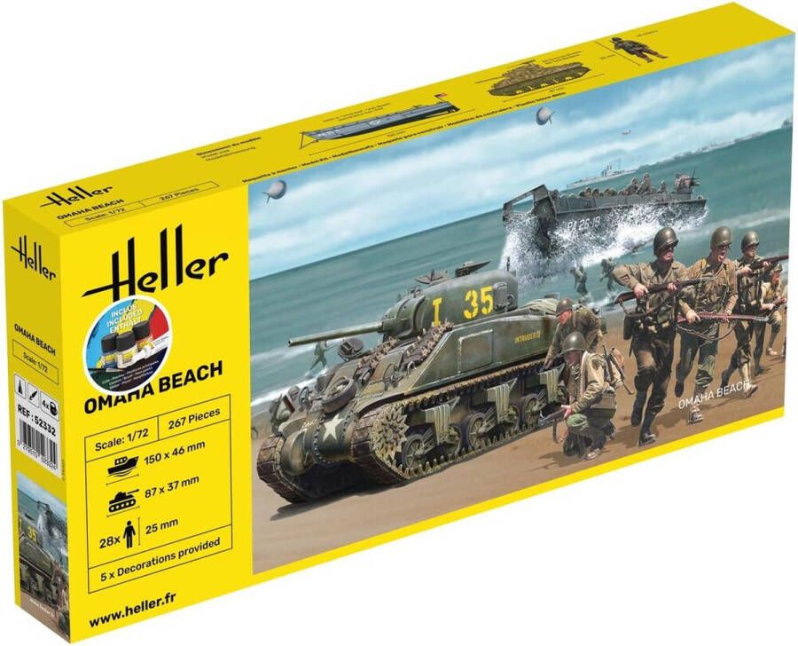 Heller 1:72 52332 Ohama Beach Diorama Set Starter Kit Plastic Modelbouwpakket