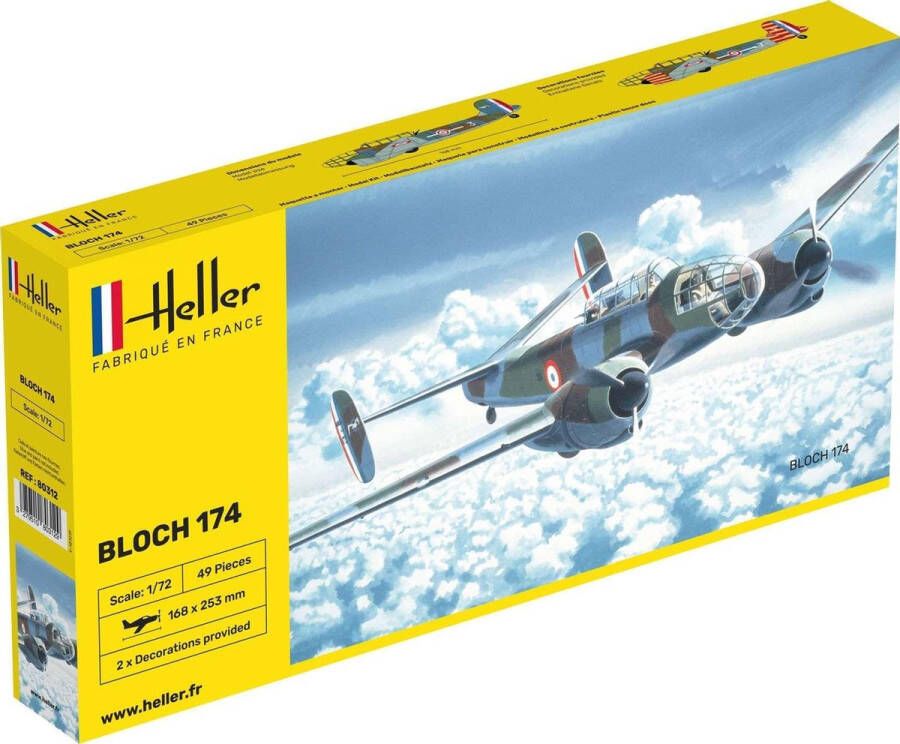 Heller 1:72 80312 Bloch 174 Plastic Modelbouwpakket