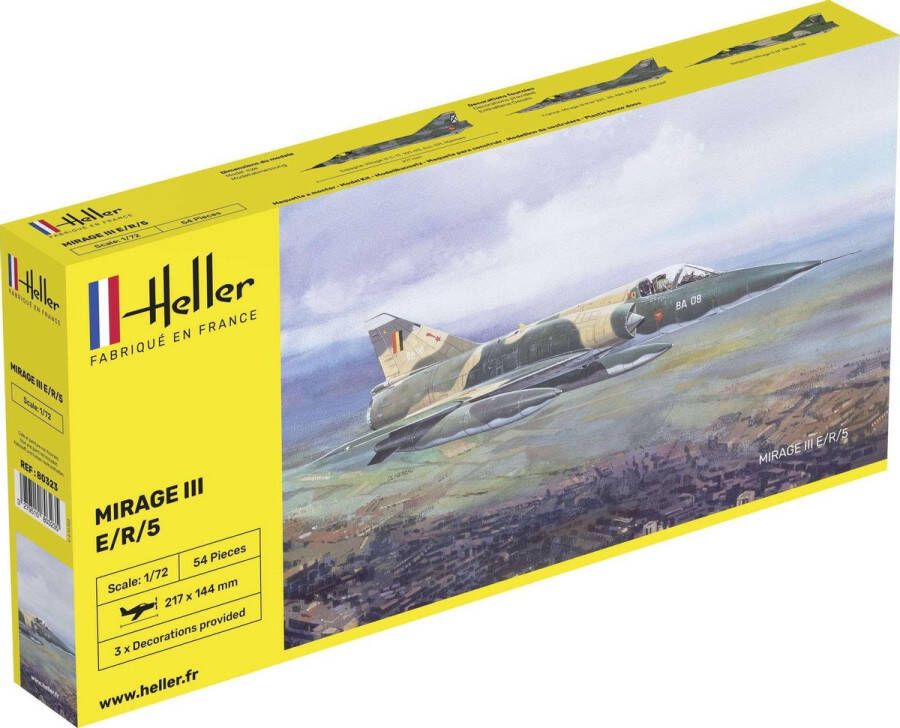 Heller 1:72 80323 Mirage III E Plastic Modelbouwpakket