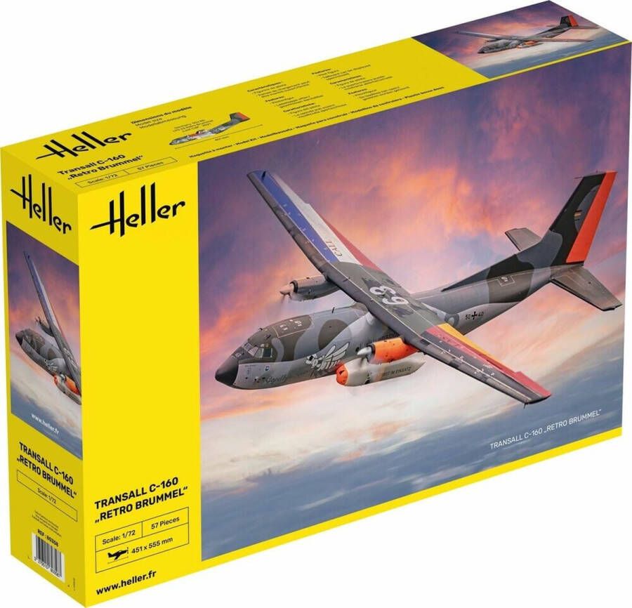 Heller 1:72 80358 Transall C-160 Retro Brummel Plastic kit