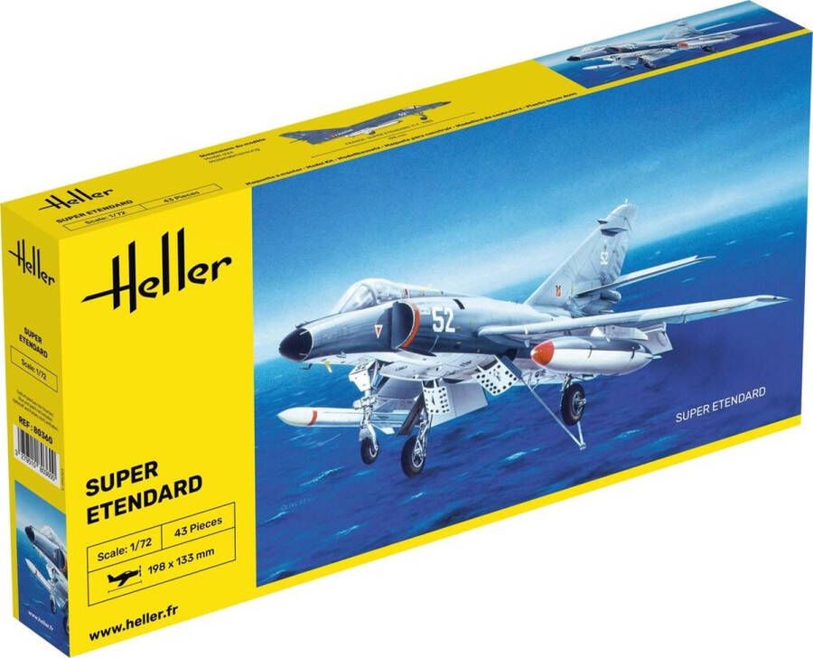 Heller 1:72 80360 Super Etendard Plane Plastic Modelbouwpakket