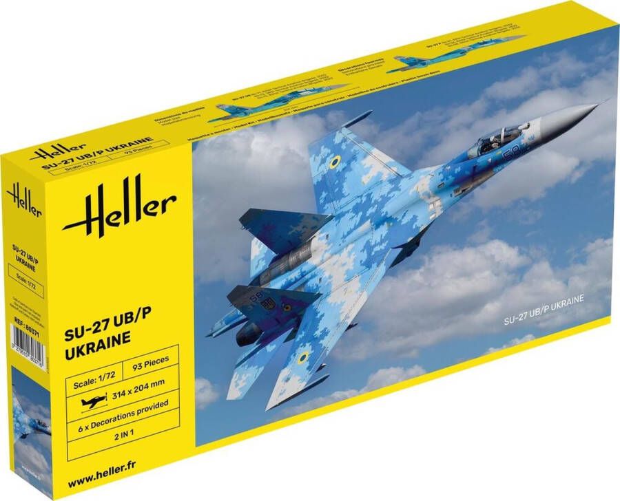 Heller 1:72 80371 Sukhoi SU-27 UB P Ukraine Plastic kit