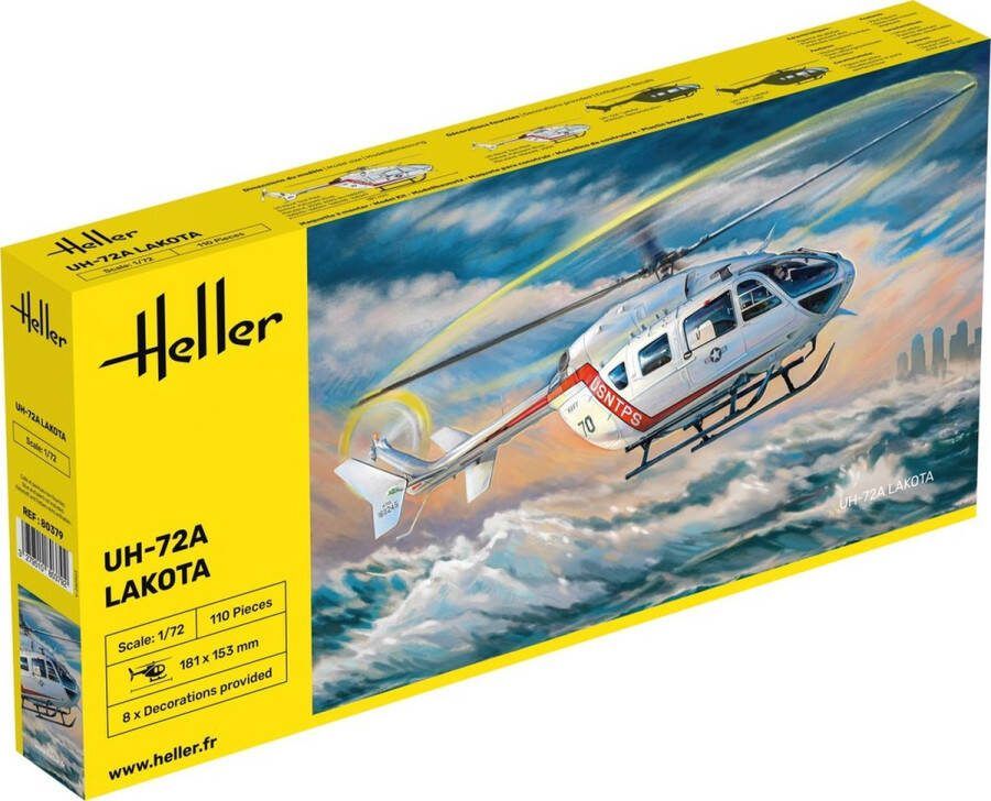 Heller 1:72 80379 Eurocopter UH-72A Lakota Heli Plastic Modelbouwpakket