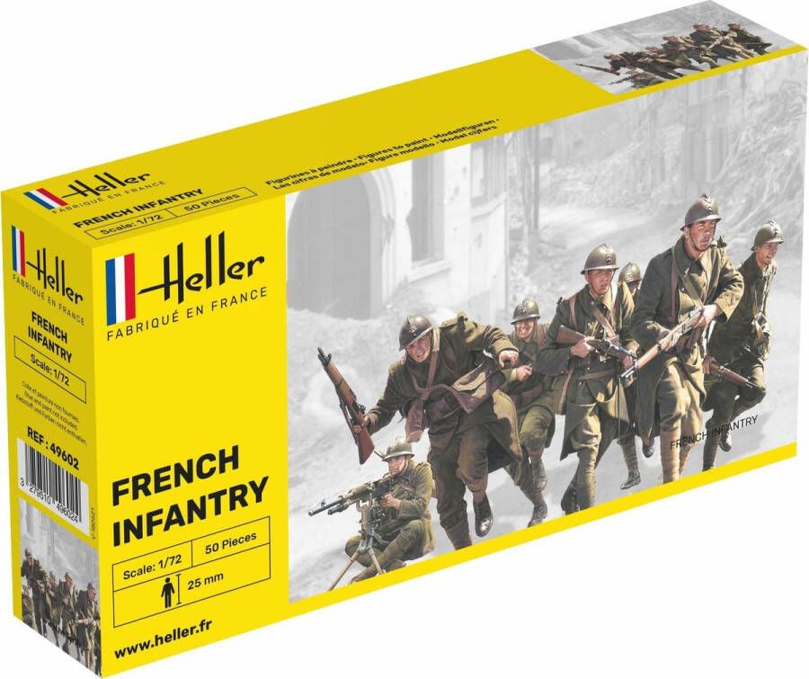 Heller 1 72 French Infantryhel49602 modelbouwsets hobbybouwspeelgoed voor kinderen modelverf en accessoires