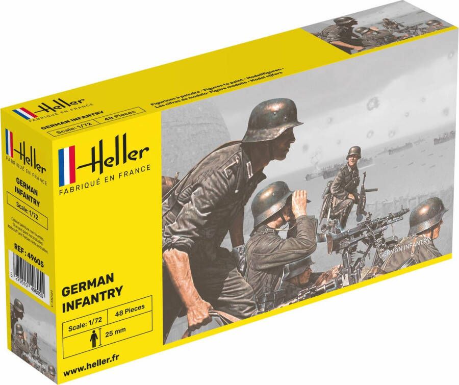 Heller 1 72 German Infantryhel49605 modelbouwsets hobbybouwspeelgoed voor kinderen modelverf en accessoires