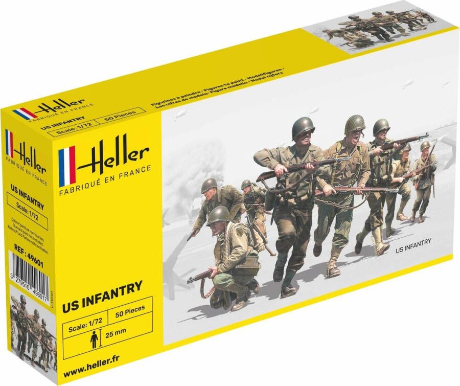 Heller 1 72 Us Infantryhel49601 modelbouwsets hobbybouwspeelgoed voor kinderen modelverf en accessoires